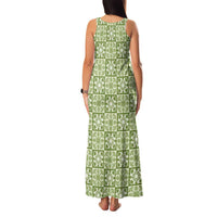 Omaomao Palaka Quilt Hawaii Family Matching Tank Maxi Dress and Hawaiian Shirt Hawaiian Tropical Monstera Sea Turtle LT14 - Polynesian Pride