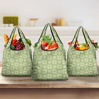 Omaomao Palaka Quilt Hawaii Grocery Bag Hawaiian Tropical Monstera Sea Turtle