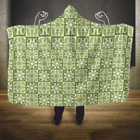 Omaomao Palaka Quilt Hawaii Hooded Blanket Hawaiian Tropical Monstera Sea Turtle