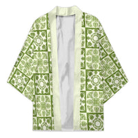 Omaomao Palaka Quilt Hawaii Kimono Hawaiian Tropical Monstera Sea Turtle