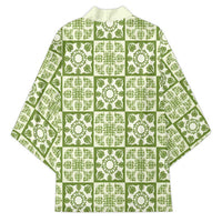 Omaomao Palaka Quilt Hawaii Kimono Hawaiian Tropical Monstera Sea Turtle