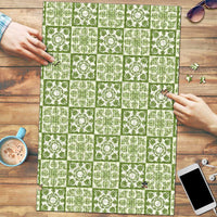 Omaomao Palaka Quilt Hawaii Puzzle Hawaiian Tropical Monstera Sea Turtle