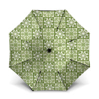 Omaomao Palaka Quilt Hawaii Umbrella Hawaiian Tropical Monstera Sea Turtle