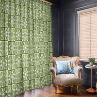 Omaomao Palaka Quilt Hawaii Window Curtain Hawaiian Tropical Monstera Sea Turtle