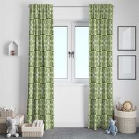 Omaomao Palaka Quilt Hawaii Window Curtain Hawaiian Tropical Monstera Sea Turtle
