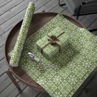 Omaomao Palaka Quilt Hawaii Wrapping Paper Hawaiian Tropical Monstera Sea Turtle