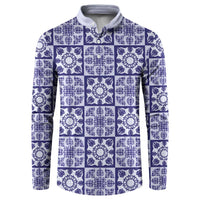 Polu Palaka Quilt Hawaii Button Sweatshirt Hawaiian Tropical Monstera Sea Turtle