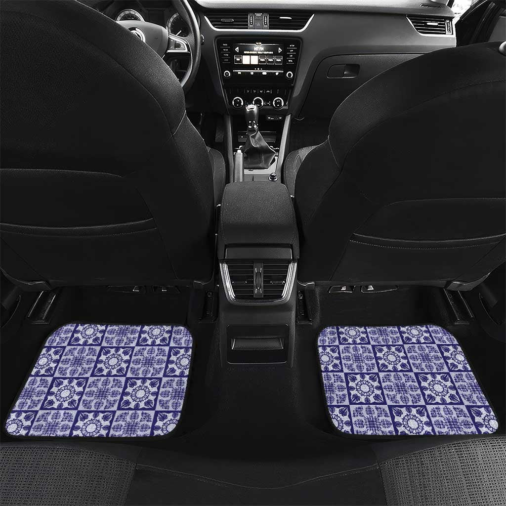 Polu Palaka Quilt Hawaii Car Mats Hawaiian Tropical Monstera Sea Turtle