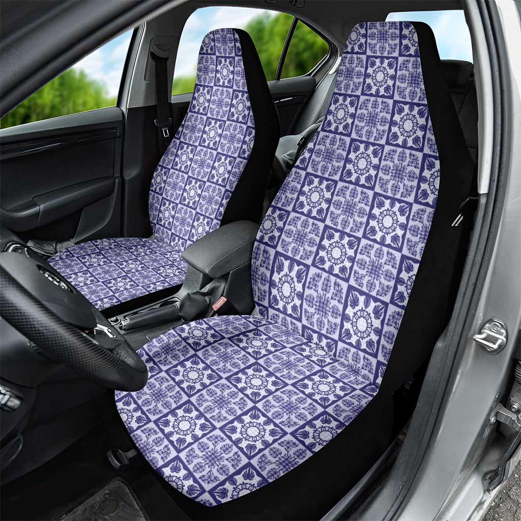 Polu Palaka Quilt Hawaii Car Seat Cover Hawaiian Tropical Monstera Sea Turtle