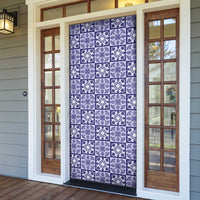 Polu Palaka Quilt Hawaii Door Cover Hawaiian Tropical Monstera Sea Turtle