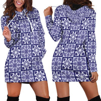 Polu Palaka Quilt Hawaii Hoodie Dress Hawaiian Tropical Monstera Sea Turtle LT14 - Polynesian Pride