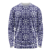 Polu Palaka Quilt Hawaii Long Sleeve Shirt Hawaiian Tropical Monstera Sea Turtle