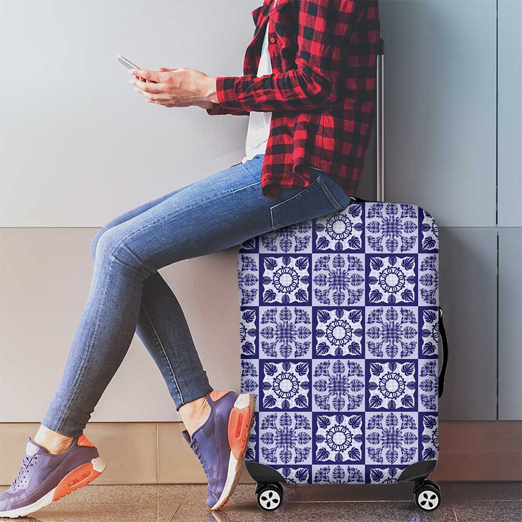 Polu Palaka Quilt Hawaii Luggage Cover Hawaiian Tropical Monstera Sea Turtle