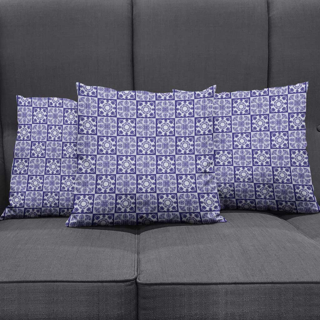 Polu Palaka Quilt Hawaii Pillow Cover Hawaiian Tropical Monstera Sea Turtle