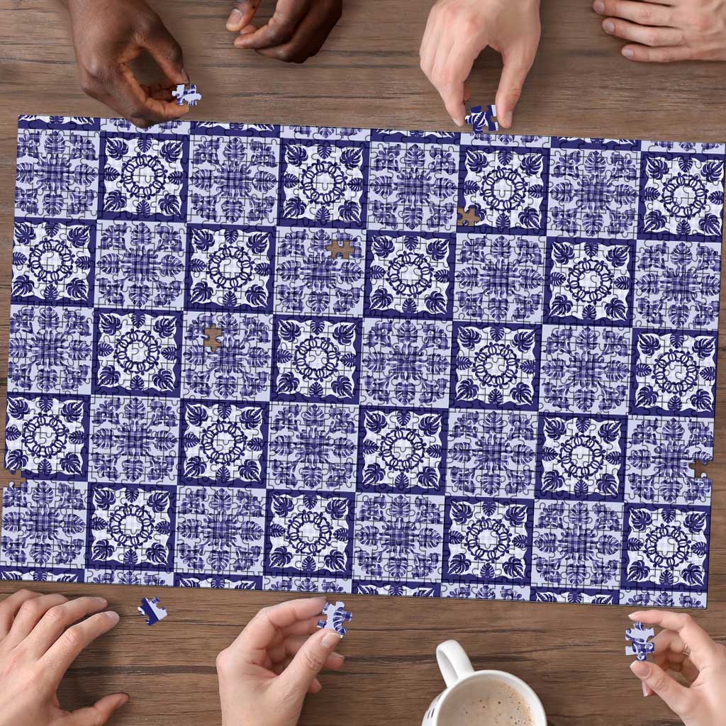 Polu Palaka Quilt Hawaii Puzzle Hawaiian Tropical Monstera Sea Turtle LT14 - Polynesian Pride