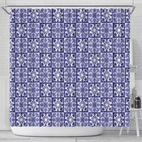 Polu Palaka Quilt Hawaii Shower Curtain Hawaiian Tropical Monstera Sea Turtle LT14 - Polynesian Pride