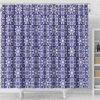 Polu Palaka Quilt Hawaii Shower Curtain Hawaiian Tropical Monstera Sea Turtle LT14 - Polynesian Pride