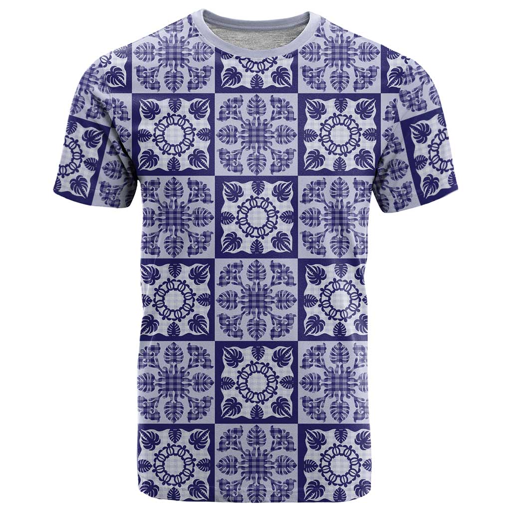 Polu Palaka Quilt Hawaii T Shirt Hawaiian Tropical Monstera Sea Turtle