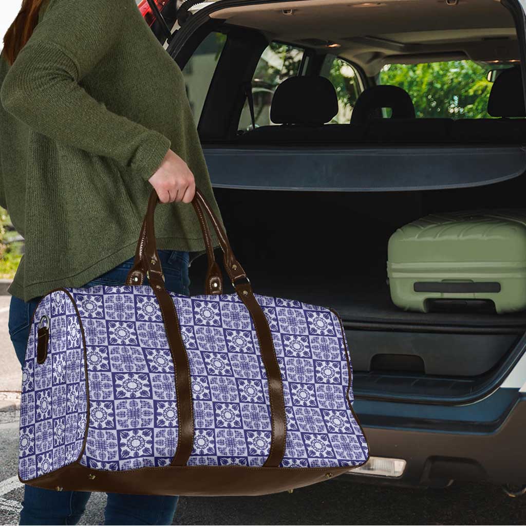 Polu Palaka Quilt Hawaii Travel Bag Hawaiian Tropical Monstera Sea Turtle