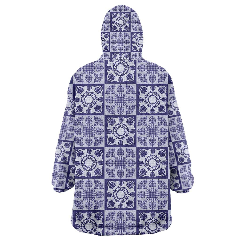 Polu Palaka Quilt Hawaii Wearable Blanket Hoodie Hawaiian Tropical Monstera Sea Turtle LT14 - Polynesian Pride