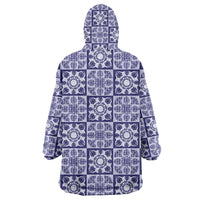 Polu Palaka Quilt Hawaii Wearable Blanket Hoodie Hawaiian Tropical Monstera Sea Turtle LT14 - Polynesian Pride