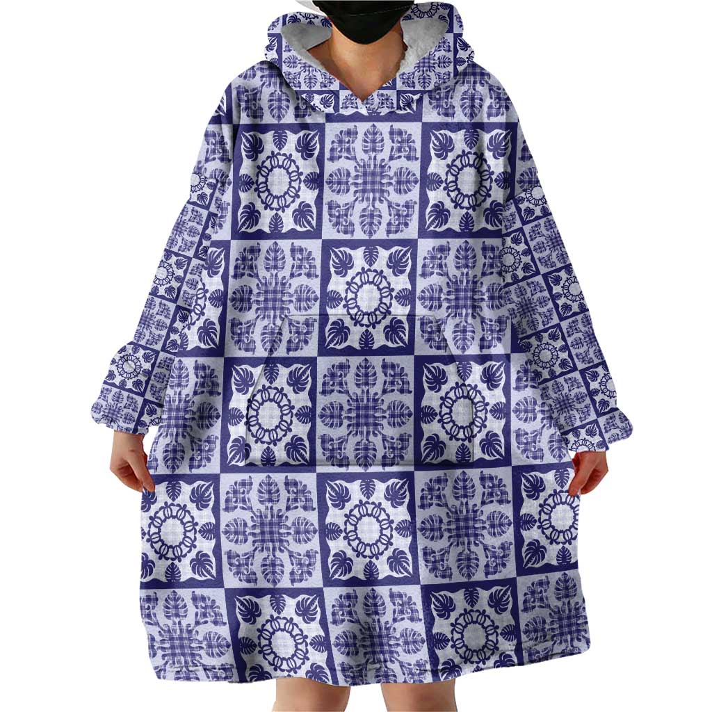 Polu Palaka Quilt Hawaii Wearable Blanket Hoodie Hawaiian Tropical Monstera Sea Turtle LT14 - Polynesian Pride