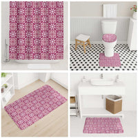 Akala Palaka Quilt Hawaii Bathroom Set Hawaiian Tropical Monstera Sea Turtle