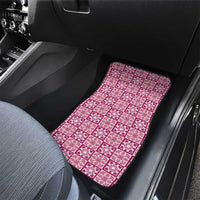 Akala Palaka Quilt Hawaii Car Mats Hawaiian Tropical Monstera Sea Turtle