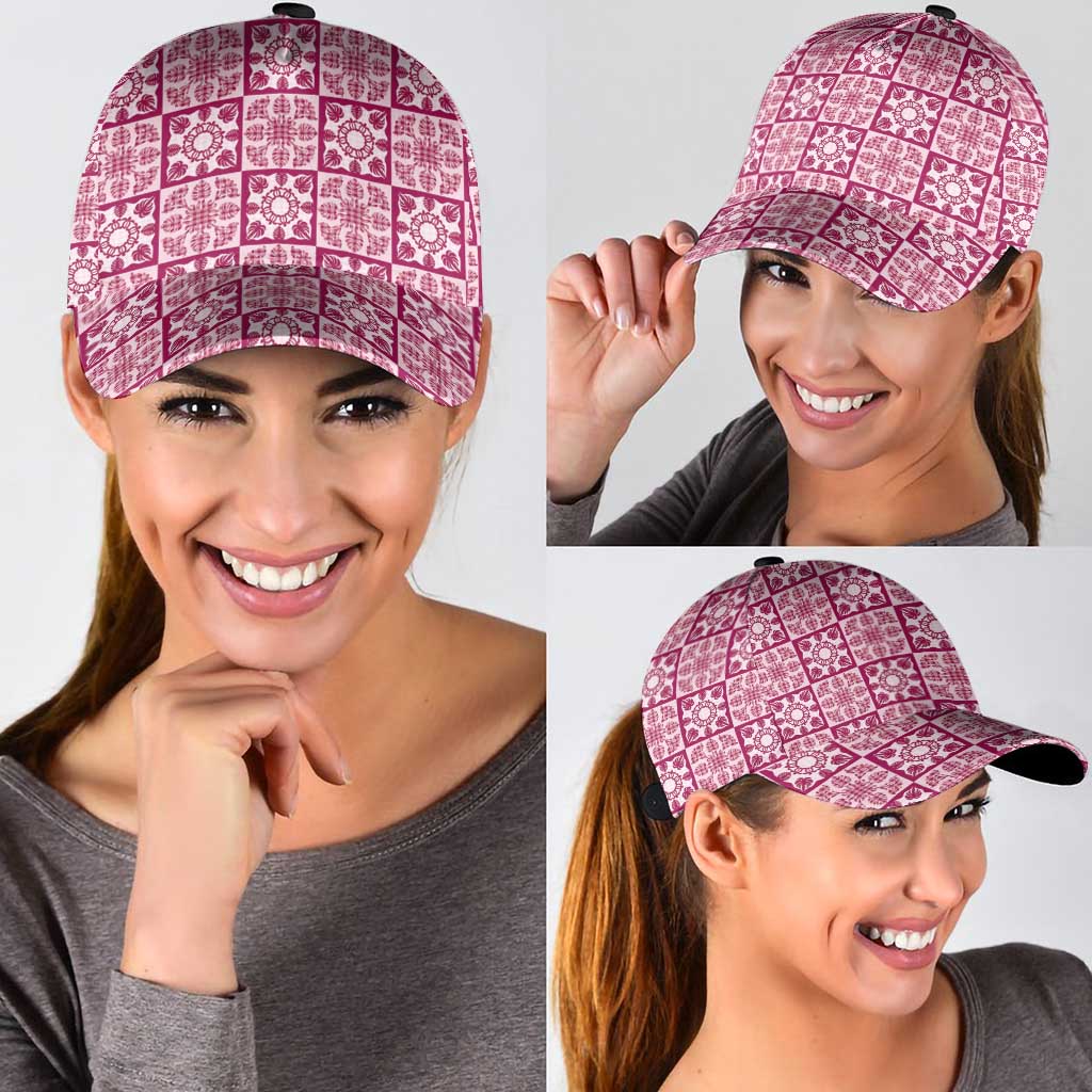 Akala Palaka Quilt Hawaii Classic Cap Hawaiian Tropical Monstera Sea Turtle