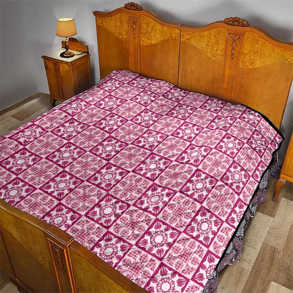 Akala Palaka Quilt Hawaii Quilt Hawaiian Tropical Monstera Sea Turtle