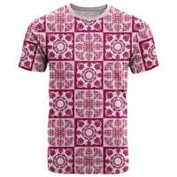 Akala Palaka Quilt Hawaii T Shirt Hawaiian Tropical Monstera Sea Turtle