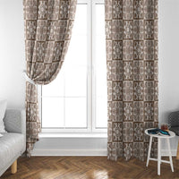 Beige Palaka Quilt Hawaii Window Curtain Hawaiian Tropical Monstera Sea Turtle