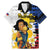 Personalised Philippines Women's Day Family Matching Mermaid Dress and Hawaiian Shirt Filipino Golden Sun With Polynesian Pattern LT14 Dad's Shirt - Short Sleeve Red - Polynesian Pride