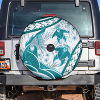 Cyan Polynesia Spare Tire Cover Polynesian Turtle Shark Tattoo Tropical Vintage LT14 Cyan - Polynesian Pride