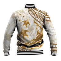 Gold Polynesia Baseball Jacket Polynesian Turtle Shark Tattoo Tropical Vintage LT14 - Polynesian Pride
