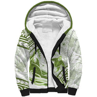 Lime Green Polynesia Sherpa Hoodie Polynesian Turtle Shark Tattoo Tropical Vintage LT14 Unisex Lime Green - Polynesian Pride