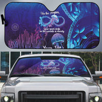 Polynesia Jellyfish Memorial Personalised Auto Sun Shade Infinity Jellies Polynesian Pattern