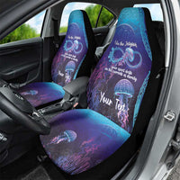 Polynesia Jellyfish Memorial Personalised Car Seat Cover Infinity Jellies Polynesian Pattern