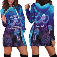 Polynesia Jellyfish Memorial Personalised Hoodie Dress Infinity Jellies Polynesian Pattern