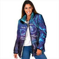 Polynesia Jellyfish Memorial Personalised Padded Jacket Infinity Jellies Polynesian Pattern