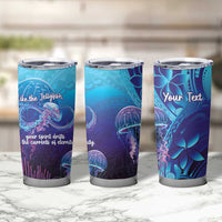 Polynesia Jellyfish Memorial Personalised Tumbler Cup Infinity Jellies Polynesian Pattern