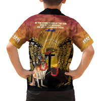 Australia And New Zealand ANZAC Kid Hawaiian Shirt Aussie Kangaroo With Aotearoa Kiwi Lest We Forget LT14 - Polynesian Pride