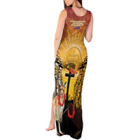 Australia And New Zealand ANZAC Tank Maxi Dress Aussie Kangaroo With Aotearoa Kiwi Lest We Forget LT14 - Polynesian Pride