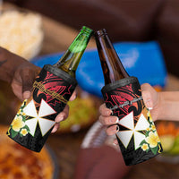 Wallis and Futuna Victory Day 4 in 1 Can Cooler Tumbler Liberty Equality Fraternity Polynesian Plumeria LT14 - Polynesian Pride