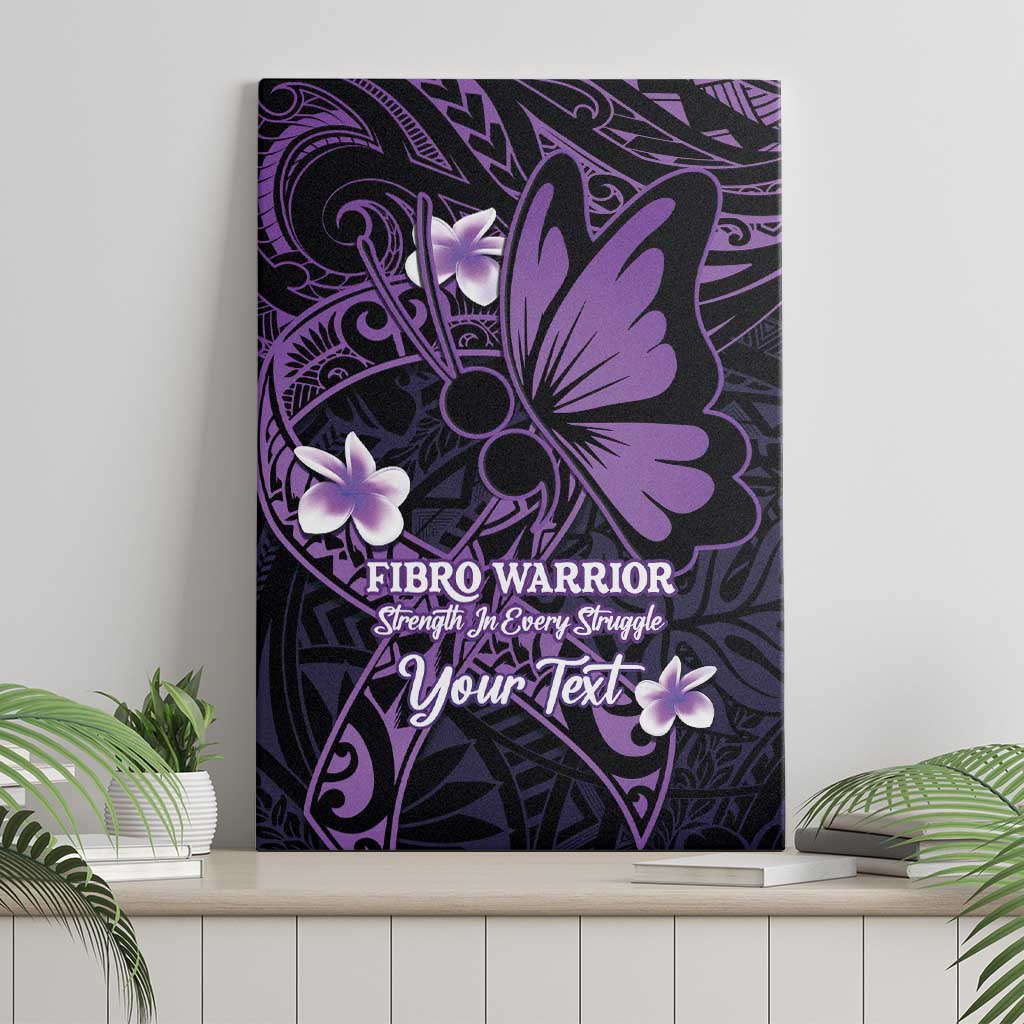 Personalised Fibromyalgia Awareness Month Canvas Wall Art Fibro Warrior Strength In Every Struggle