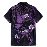 Personalised Fibromyalgia Awareness Month Family Matching Mermaid Dress and Hawaiian Shirt Fibro Warrior Strength In Every Struggle LT14 - Polynesian Pride