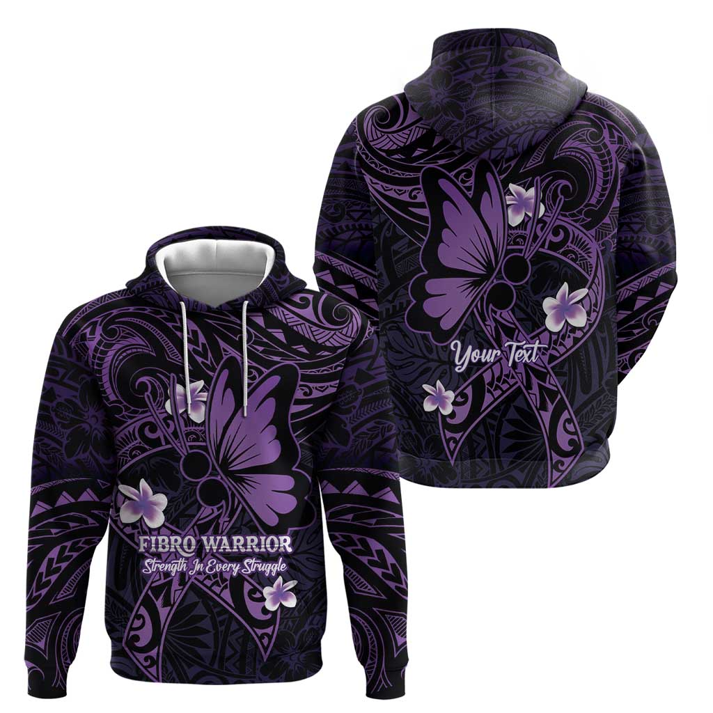 Personalised Fibromyalgia Awareness Month Hoodie Fibro Warrior Strength In Every Struggle