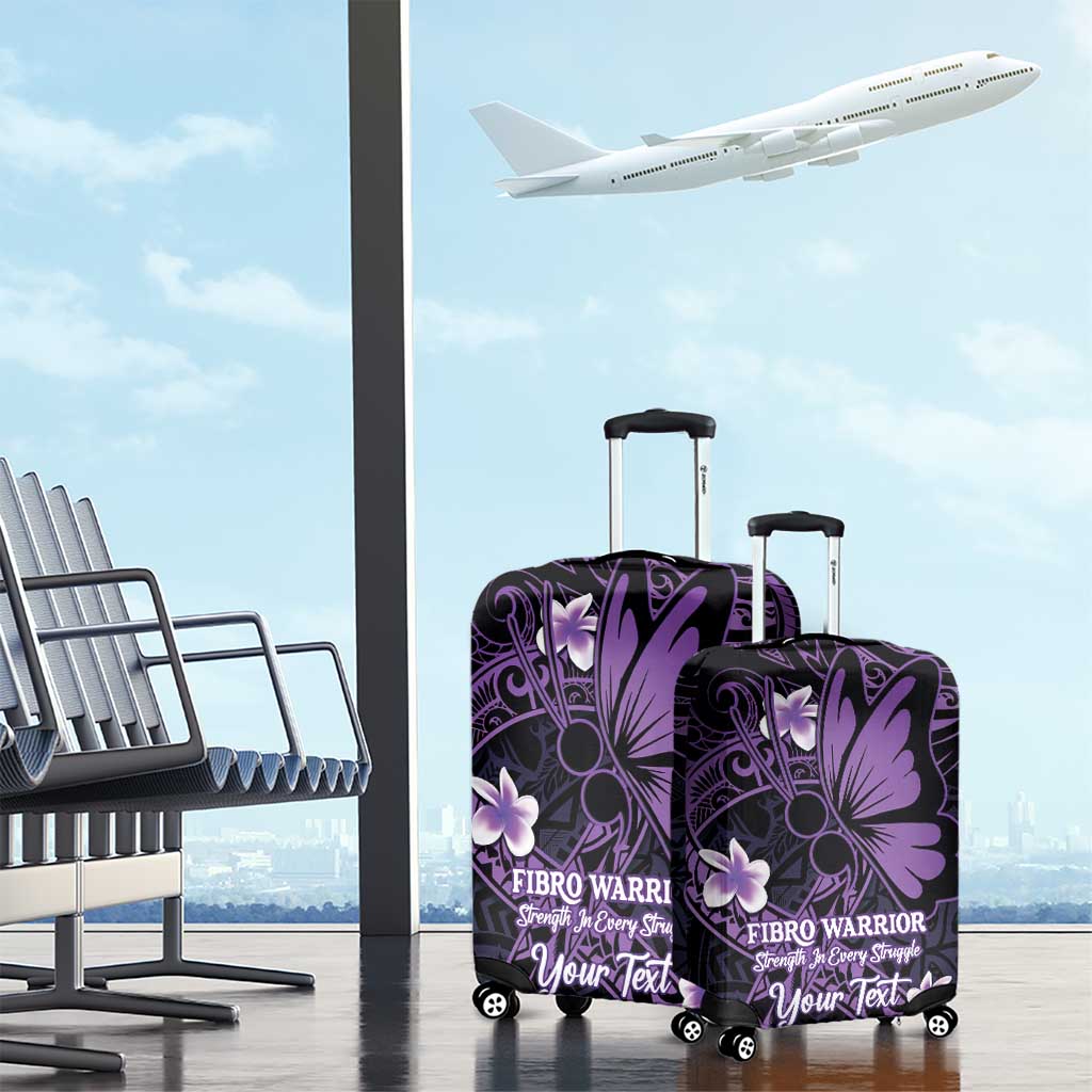 Personalised Fibromyalgia Awareness Month Luggage Cover Fibro Warrior Strength In Every Struggle