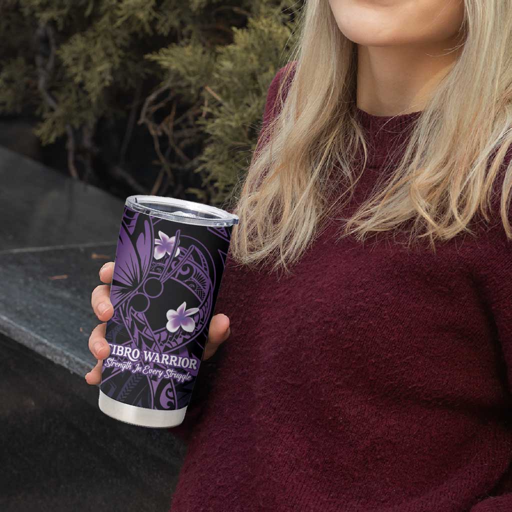 Personalised Fibromyalgia Awareness Month Tumbler Cup Fibro Warrior Strength In Every Struggle