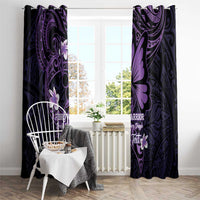 Personalised Fibromyalgia Awareness Month Window Curtain Fibro Warrior Strength In Every Struggle LT14 - Polynesian Pride